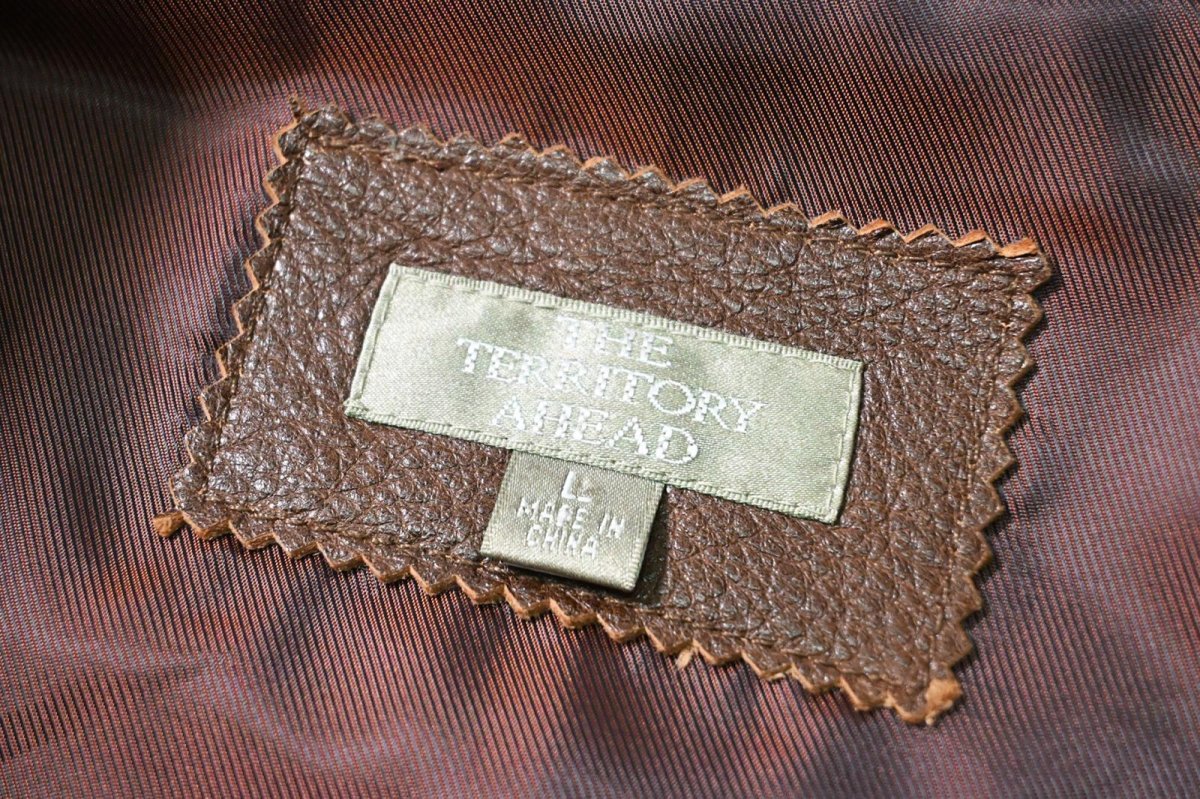 画像6: Used The Territory Ahead Leather Jacket Brown (6)