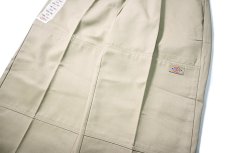 画像4: 90s Deadstock Dickies 85283KH Double Knee Work Pants Khaki made in USA (4)