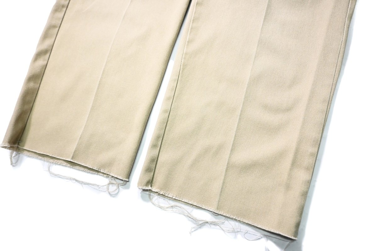 画像3: 80s Used Dickies 874 Work Pants Khaki made in USA (3)