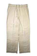 画像1: 80s Used Dickies 874 Work Pants Khaki made in USA (1)