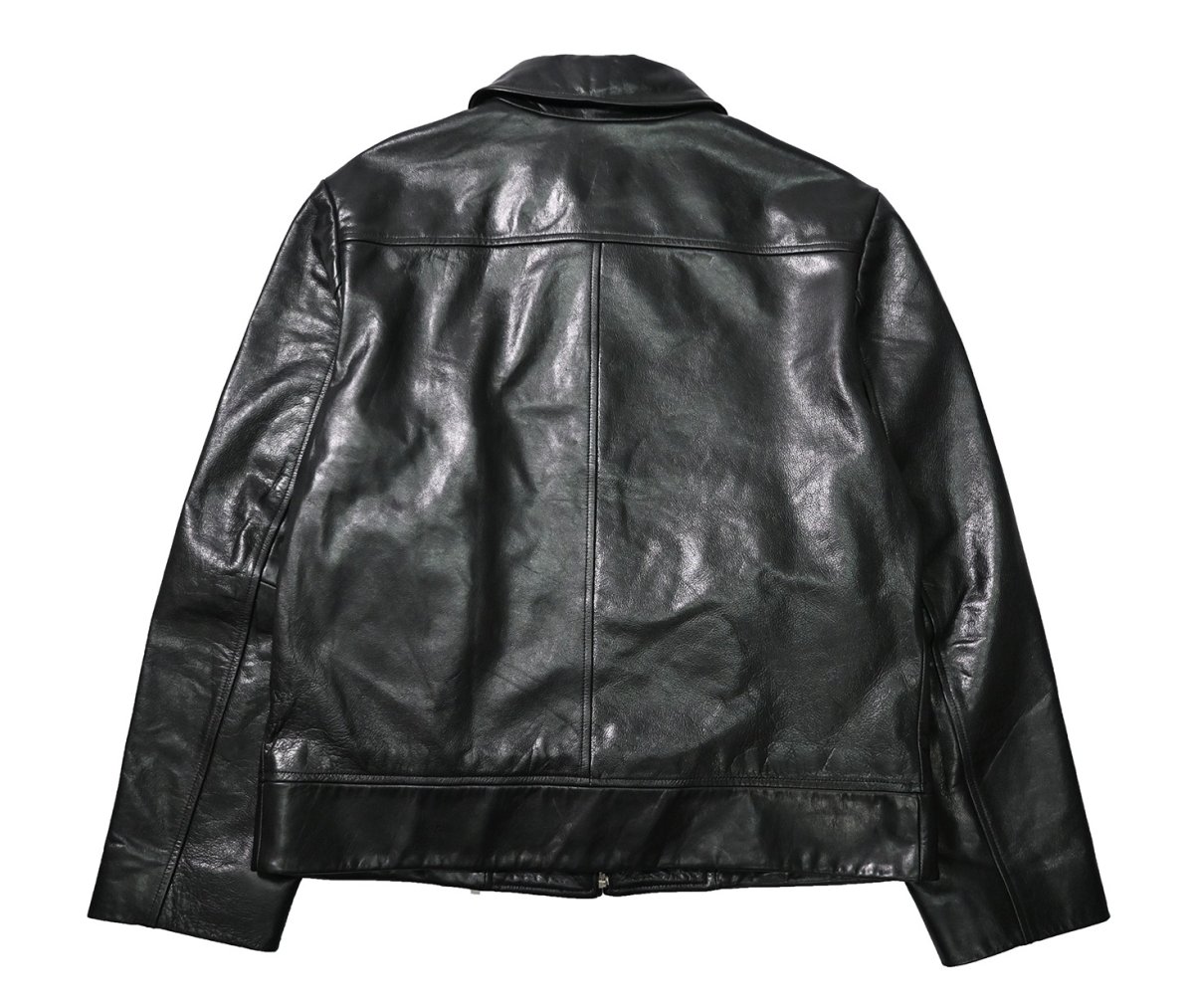 画像2: 90-00s Used Banana Republic Leather Jacket Black (2)