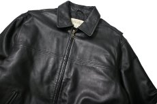 画像3: 90s Used St John's Bay Leather Jacket Black (3)