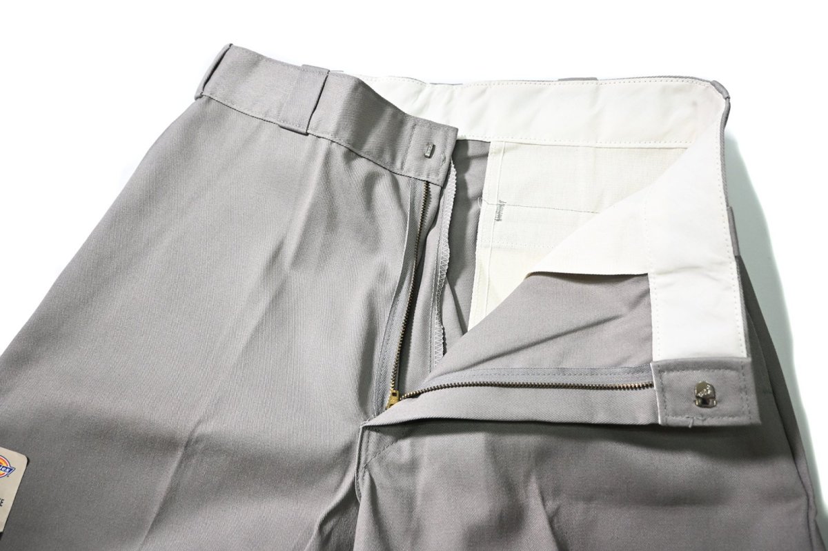 画像6: 90s Deadstock Dickies 85283SV Double Knee Work Pants Silver made in USA (6)