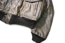 画像4: 80-90s Used Schott Type A-2 Leather Flight Jacket made in USA (4)