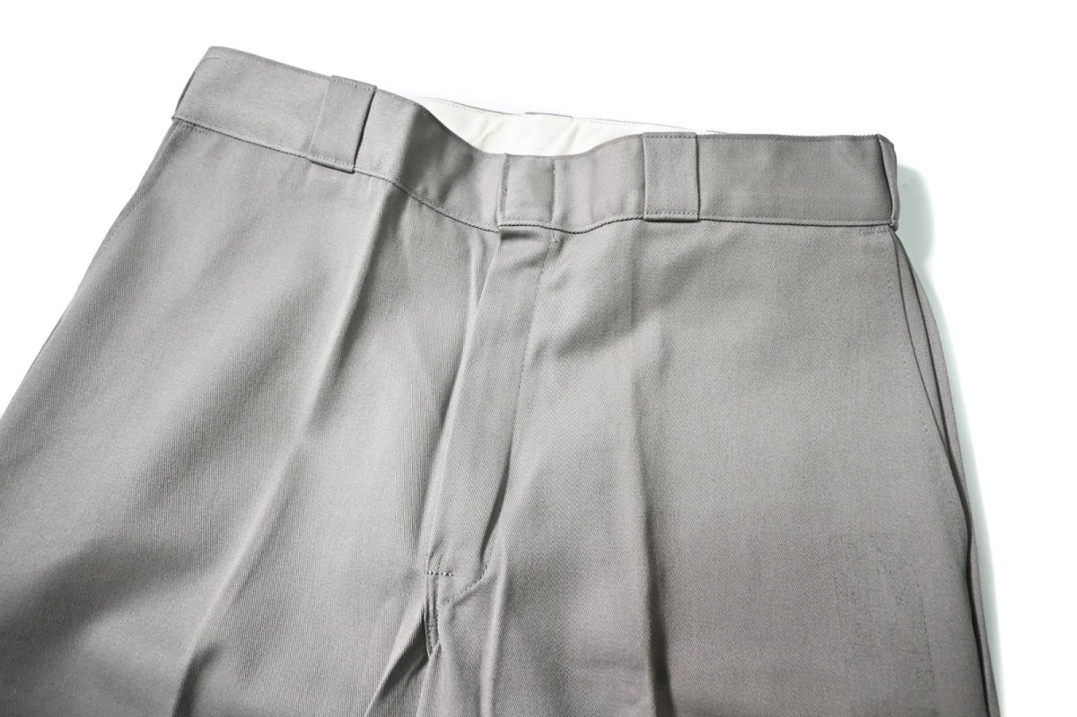画像2: 90s Deadstock Dickies 85283SV Double Knee Work Pants Silver made in USA (2)