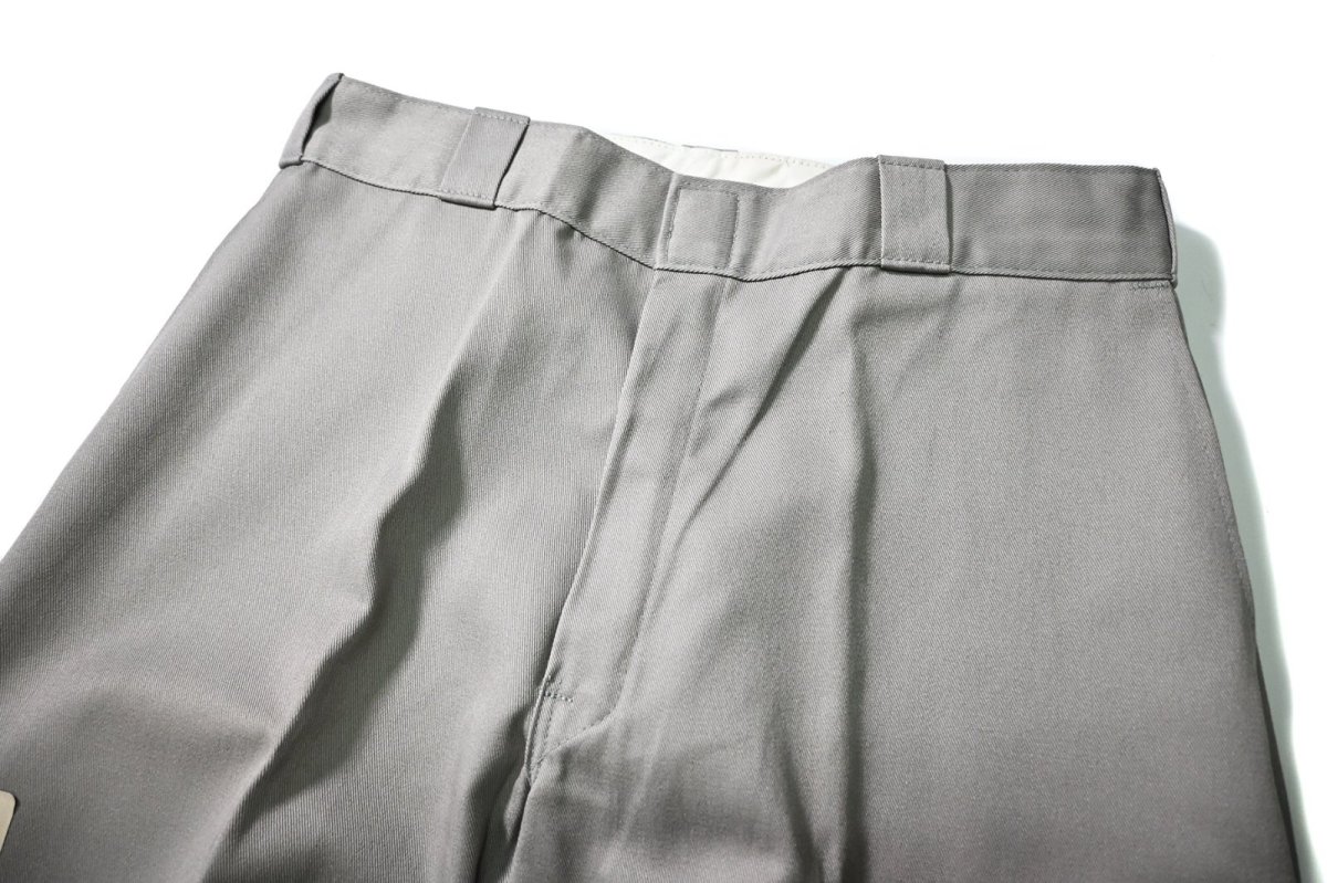 画像2: 90s Deadstock Dickies 85283SV Double Knee Work Pants Silver made in USA (2)