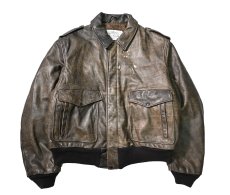 画像1: 80-90s Used Schott Type A-2 Leather Flight Jacket made in USA (1)