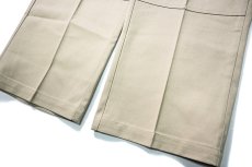 画像3: 90s Deadstock Dickies 85283KH Double Knee Work Pants Khaki made in USA (3)
