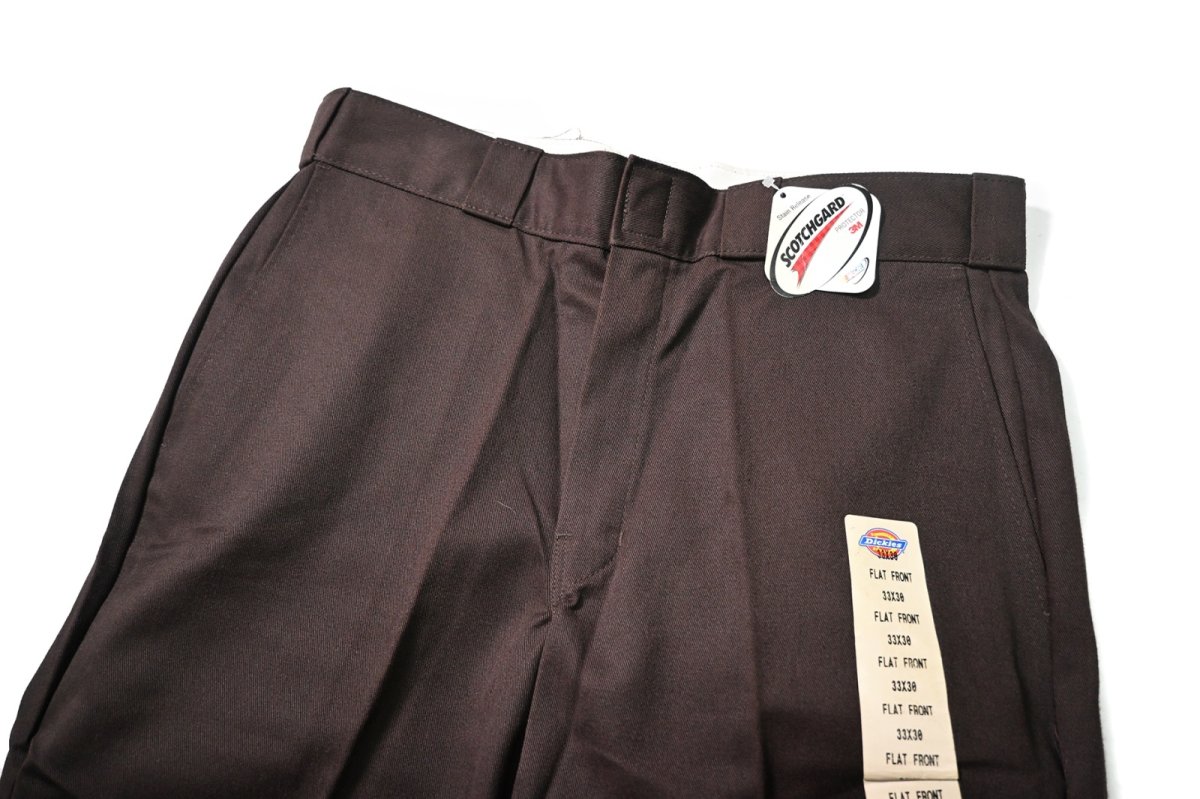 画像2: 00s Deadstock Dickies 874 Work Pants Dark Brown (2)