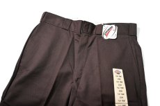 画像2: 00s Deadstock Dickies 874 Work Pants Dark Brown (2)