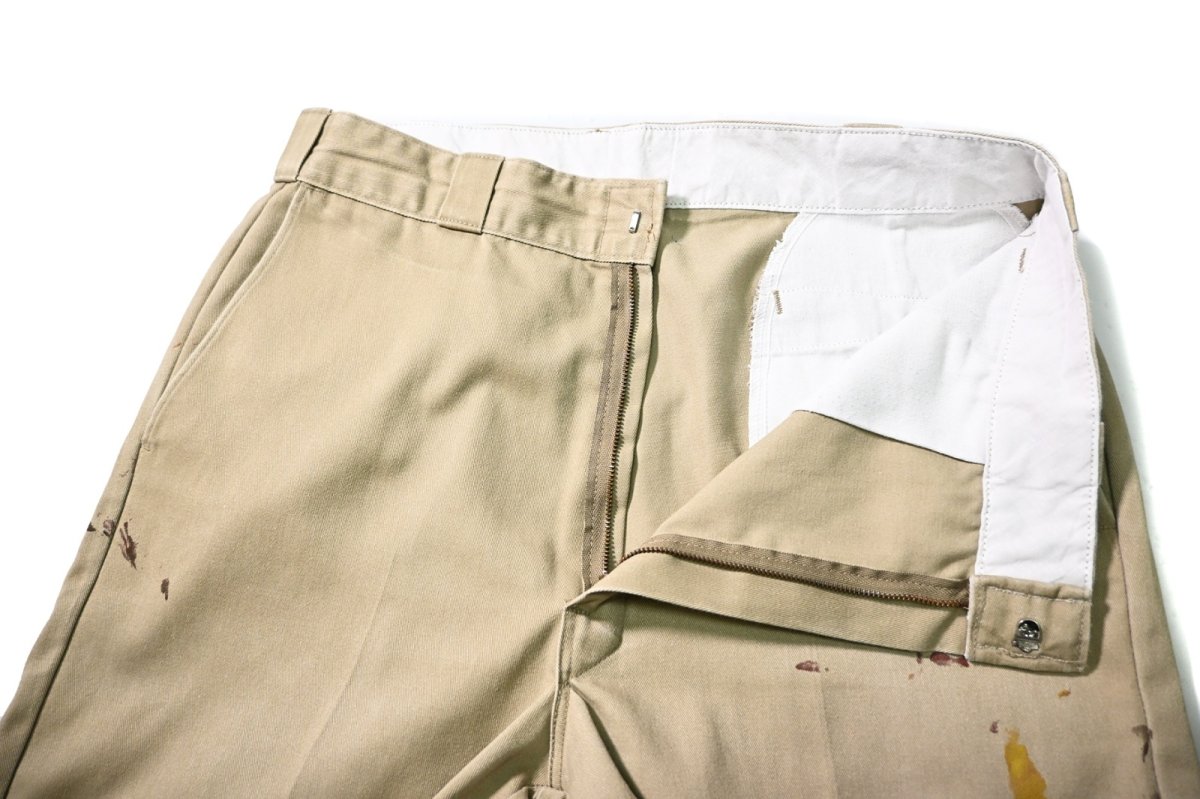画像5: 80s Used Dickies 874 Work Pants Khaki made in USA (5)