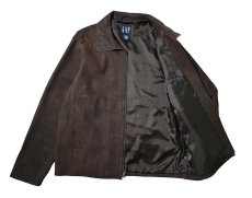 画像6: 90-00s Used Gap Nubuck Leather Jacket Brown (6)