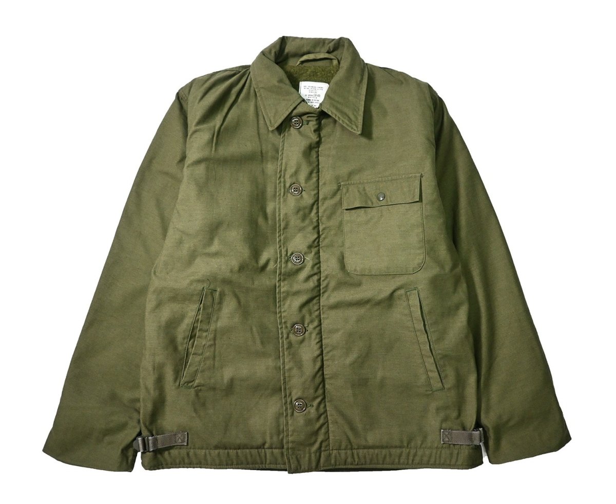 画像1: 80s Used Us Navy A-2 Deck Jacket (1)