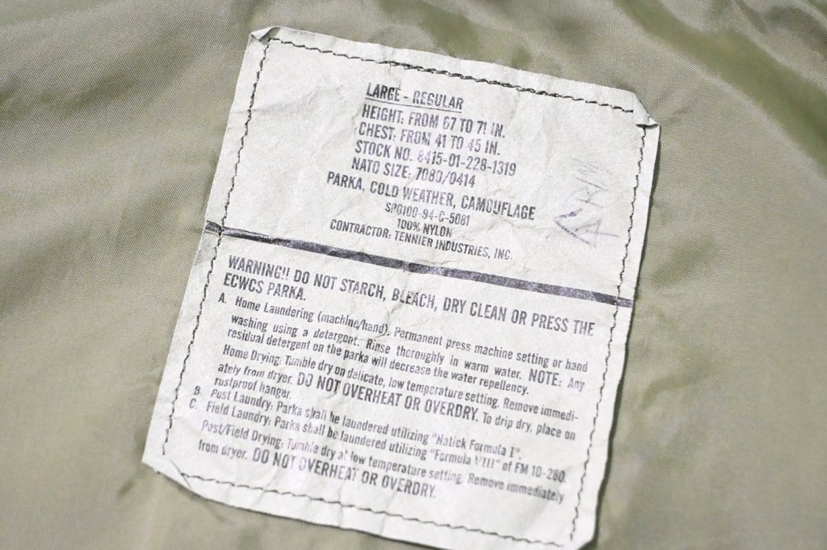 画像5: 94' Used Us Army ECWCS Gen1 GORE-TEX Parka Woodland Camo (5)