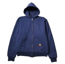 画像1: 90s Used Carhartt Thermal Lined Sweat Hoodie made in USA (1)