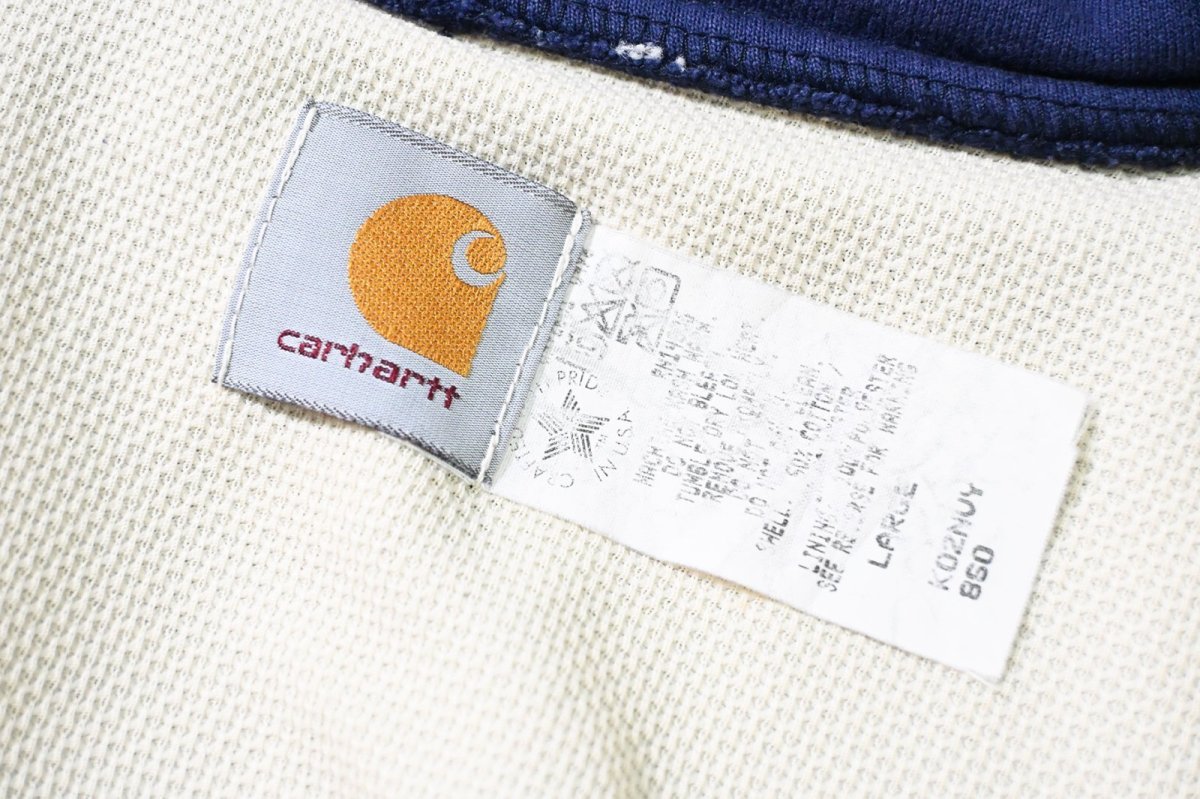 画像5: 90s Used Carhartt Thermal Lined Sweat Hoodie made in USA (5)