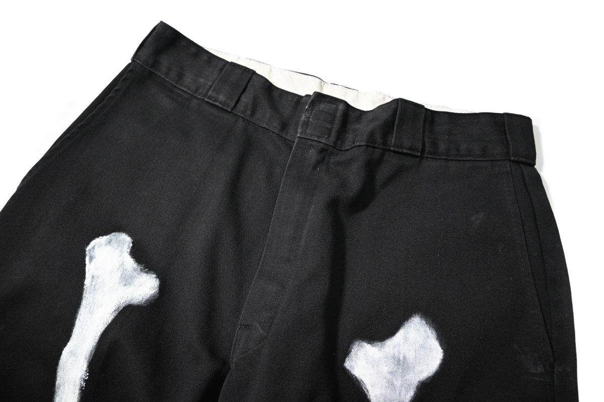 画像2: Used Dickies Customized 85283 Born Paint Double Knee Work Pants (2)