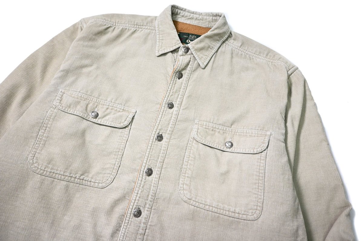画像2: 90s Used Orvis Corduroy Sherpa Shirt (2)