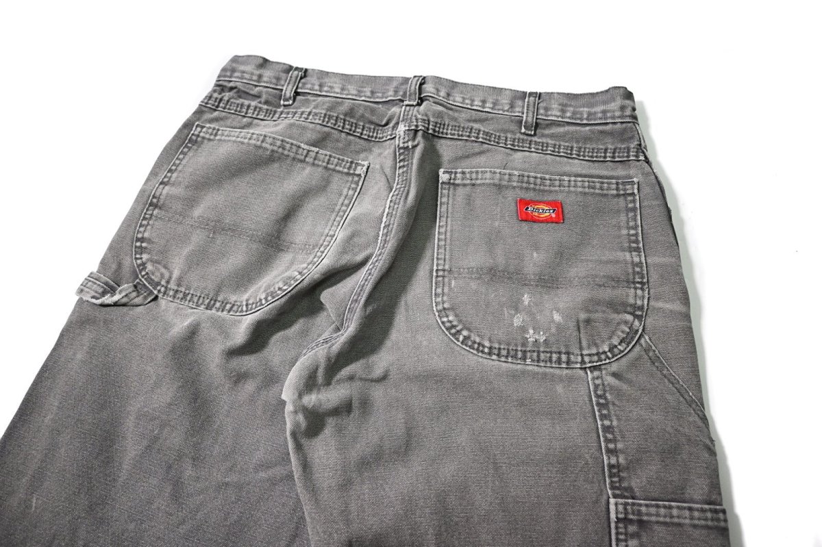 画像4: 00s Used Dickies Duck Carpenter Pants Slate (4)