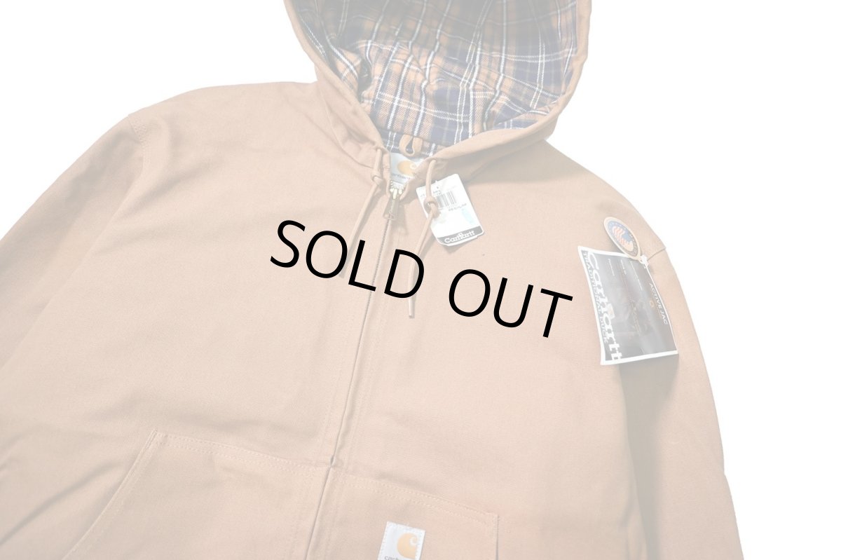 画像3: 03' Deadstock Carhartt Flannel Lined Active Jacket Brown made in USA (3)
