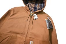 画像3: 03' Deadstock Carhartt Flannel Lined Active Jacket Brown made in USA (3)