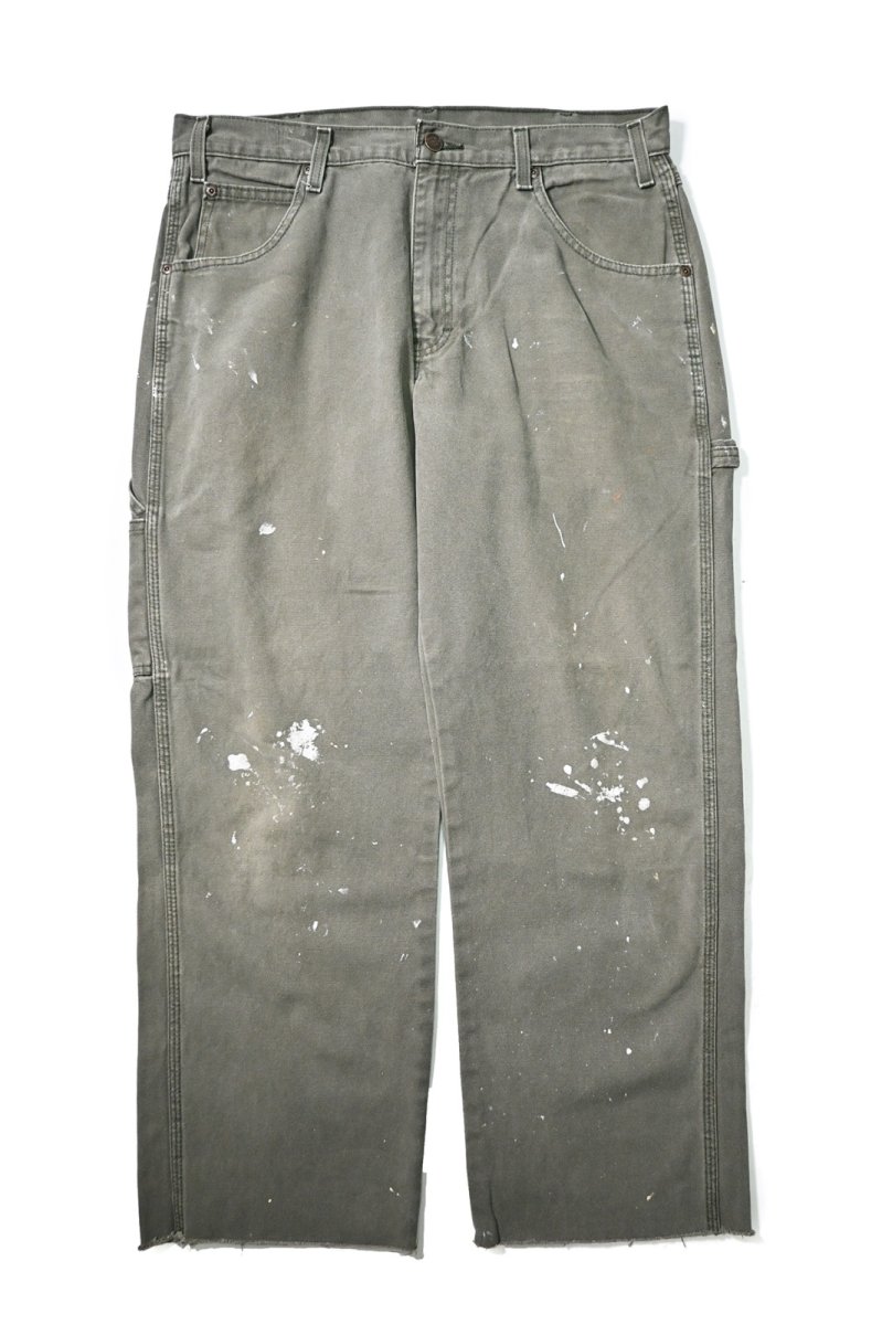 画像1: 00s Used Dickies Duck Carpenter Pants Moss (1)