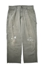 画像1: 00s Used Dickies Duck Carpenter Pants Moss (1)
