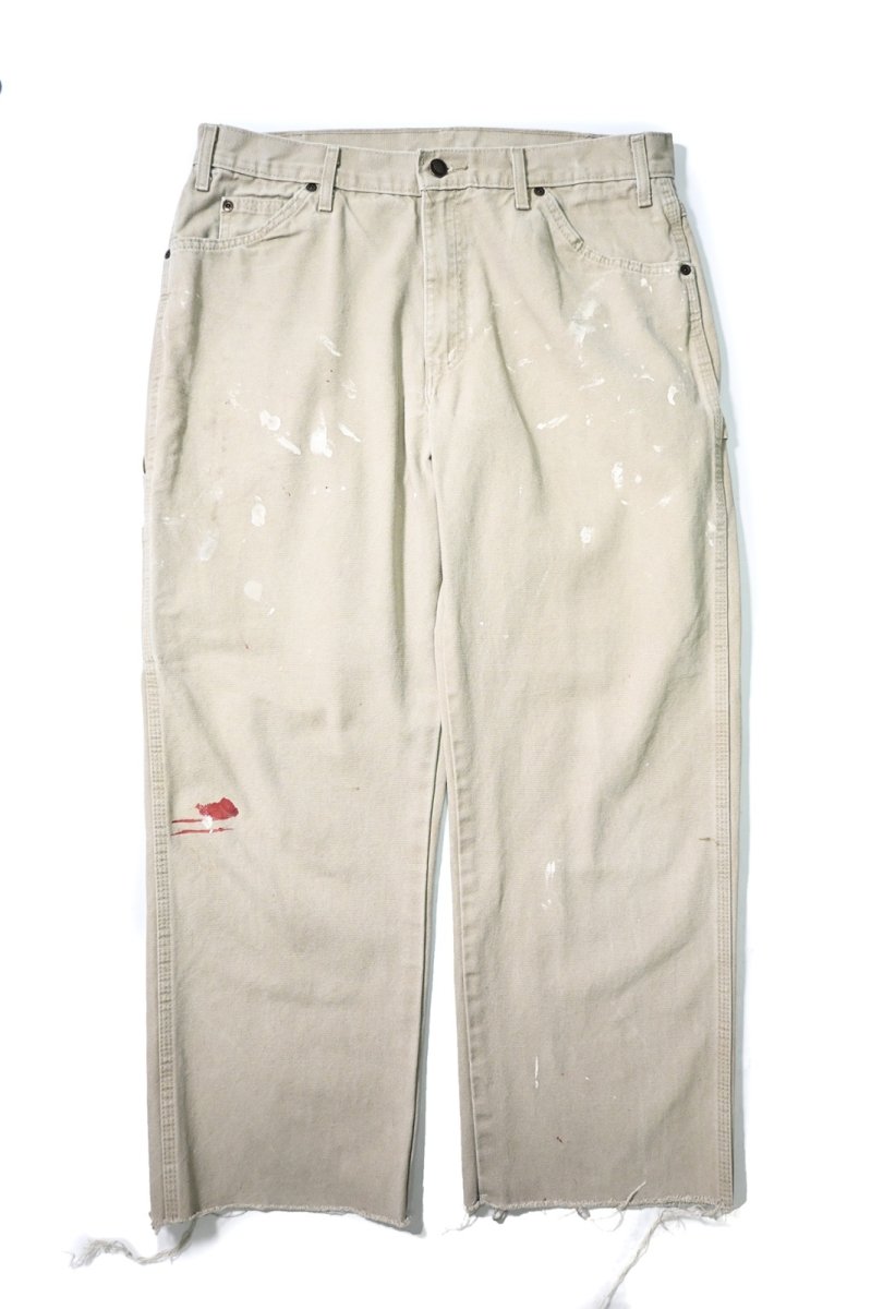画像1: 00s Used Dickies Duck Carpenter Pants Sand (1)