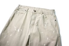 画像2: 00s Used Dickies Duck Carpenter Pants Sand (2)