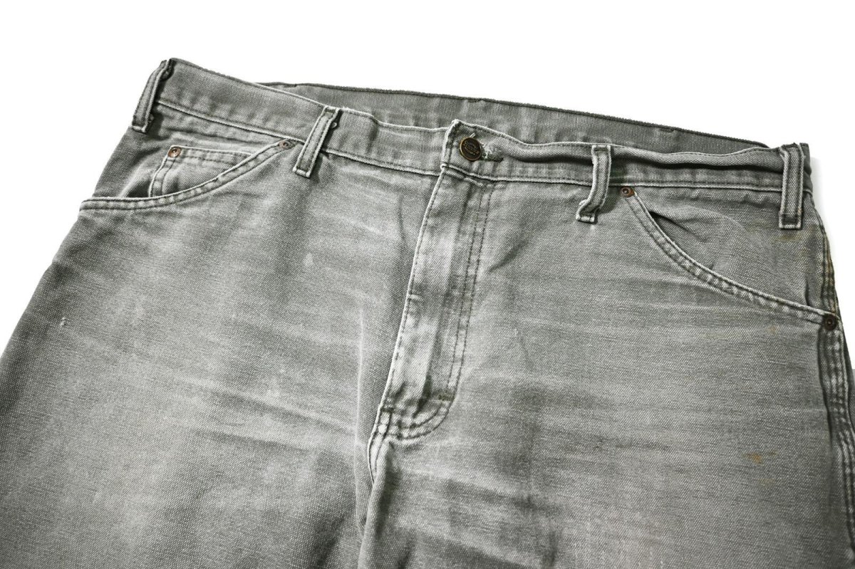 画像2: 00s Used Dickies Duck Carpenter Pants Moss (2)