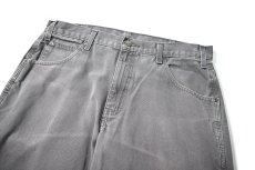 画像2: 00s Used Dickies Duck Carpenter Pants Slate (2)