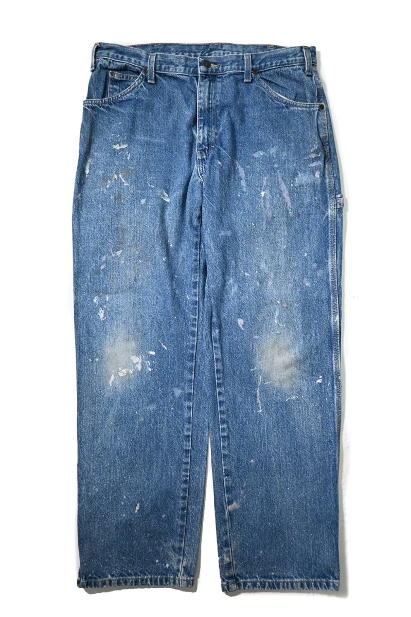 画像1: 00s Used Dickies Denim Carpenter Pants (1)