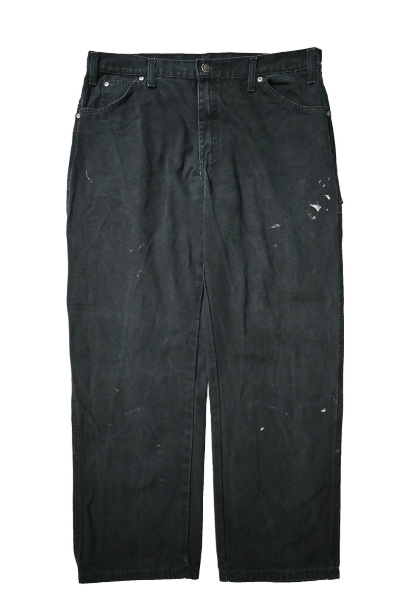 画像1: 00s Used Dickies Duck Carpenter Pants Black (1)