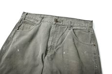 画像2: 00s Used Dickies Duck Carpenter Pants Moss (2)