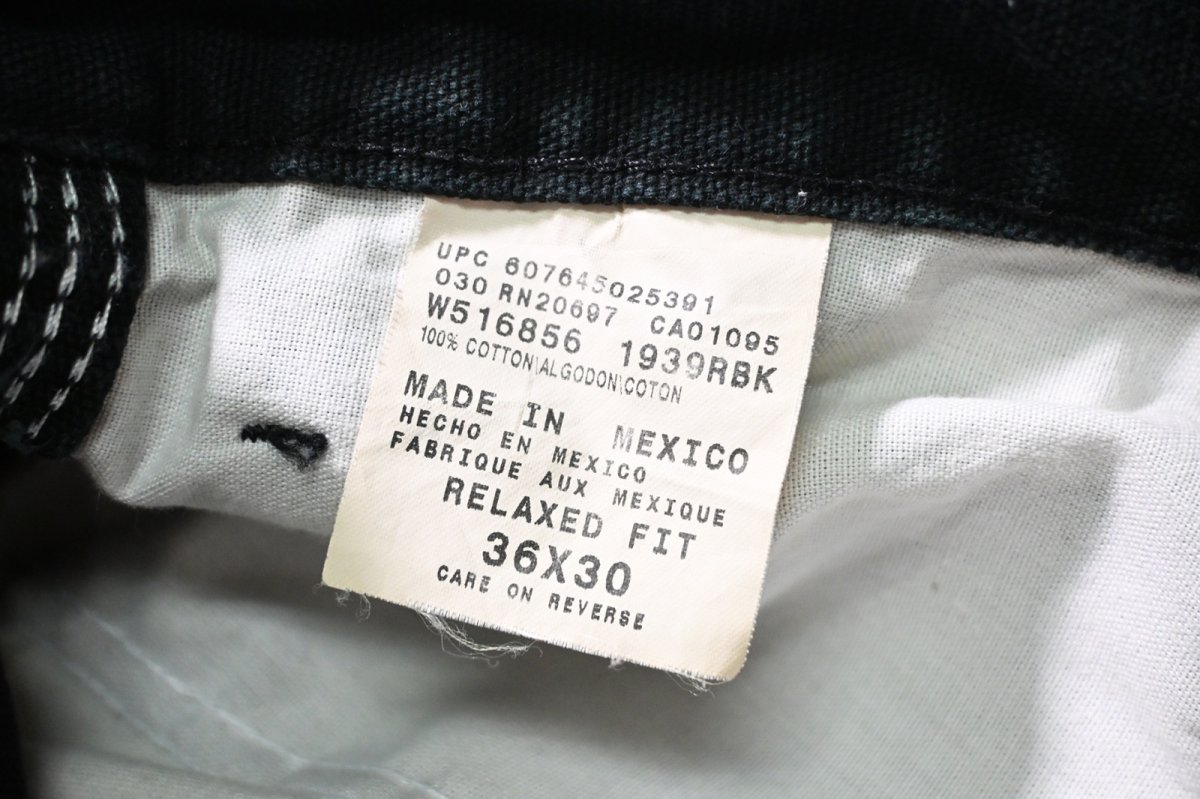 画像6: 00s Used Dickies Duck Carpenter Pants Black (6)