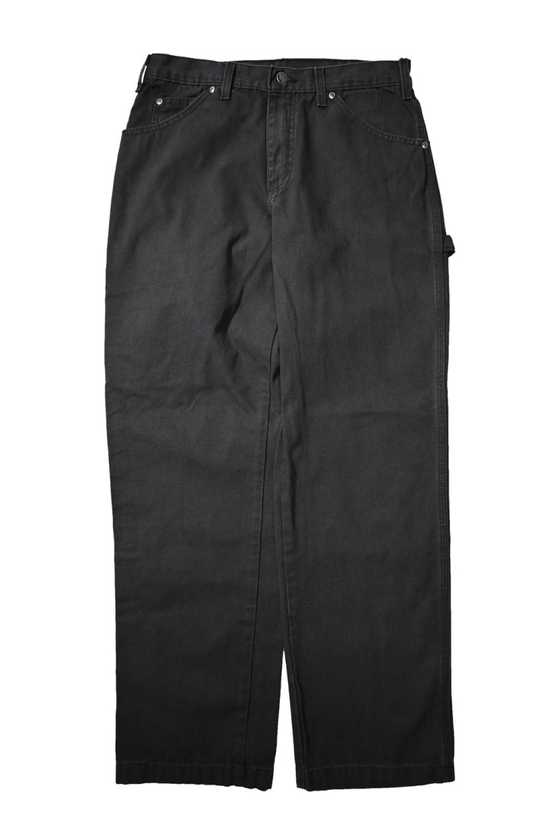 画像1: 00s Used Dickies Duck Carpenter Pants Black (1)