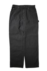 画像1: 00s Used Dickies Duck Carpenter Pants Black (1)