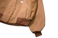 画像4: 03' Deadstock Carhartt Flannel Lined Active Jacket Brown made in USA (4)