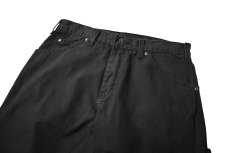 画像2: 00s Used Dickies Duck Carpenter Pants Black (2)