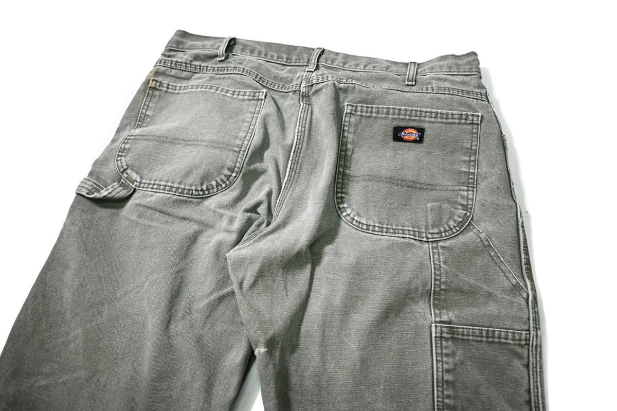 画像5: 00s Used Dickies Duck Carpenter Pants Moss (5)