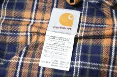 画像6: 03' Deadstock Carhartt Flannel Lined Active Jacket Brown made in USA (6)