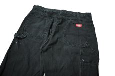 画像4: 00s Used Dickies Duck Carpenter Pants Black (4)