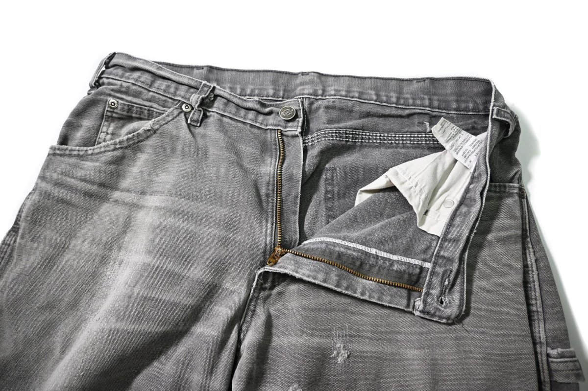 画像5: 00s Used Dickies Duck Carpenter Pants Slate (5)