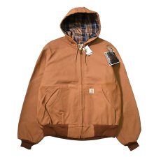 画像1: 03' Deadstock Carhartt Flannel Lined Active Jacket Brown made in USA (1)