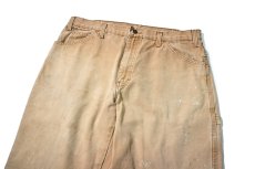 画像2: 00s Used Dickies Duck Carpenter Pants Brown (2)