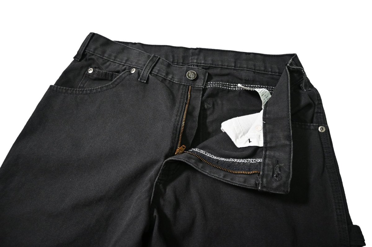 画像5: 00s Used Dickies Duck Carpenter Pants Black (5)