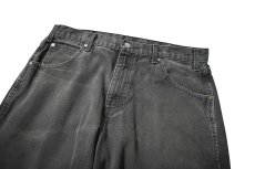 画像2: 00s Used Dickies Duck Carpenter Pants Black (2)