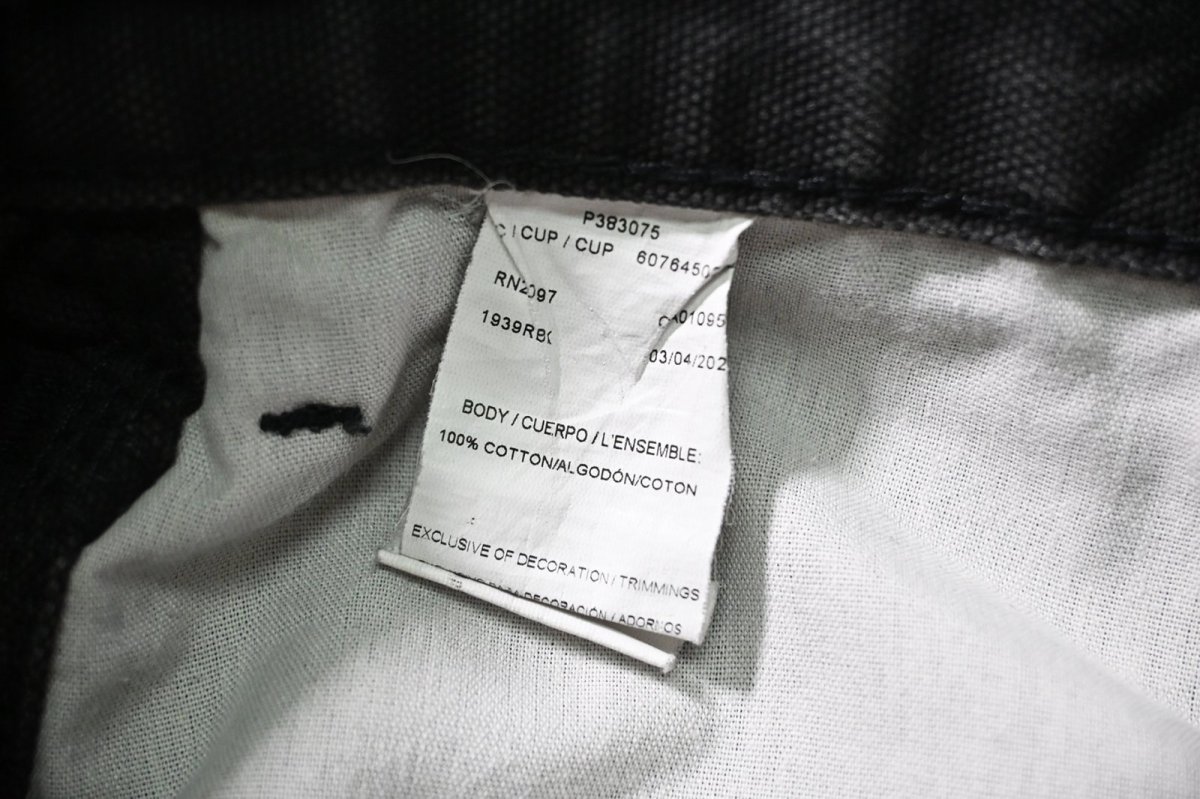 画像6: 00s Used Dickies Duck Carpenter Pants Black (6)
