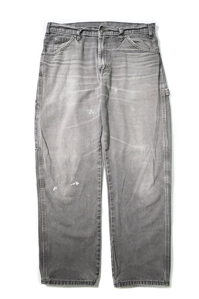 画像1: 00s Used Dickies Duck Carpenter Pants Slate (1)