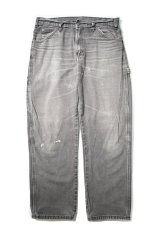 画像1: 00s Used Dickies Duck Carpenter Pants Slate (1)